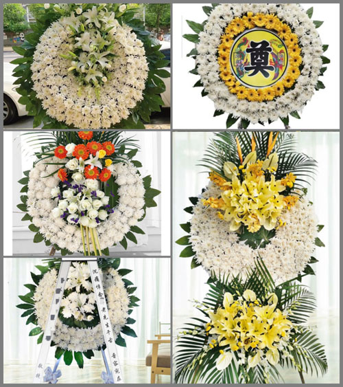 山西运城万荣县裴庄乡西效和村花圈速递